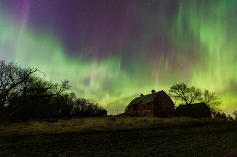 Farm of Northern Lights by Andrew March